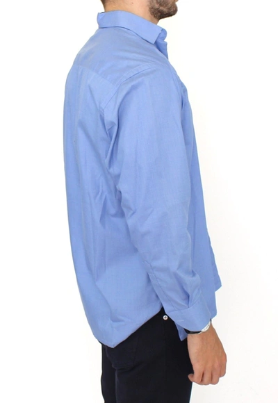 Ermanno Scervino Men  Cotton Dress Classic Fit Shirt In Blue