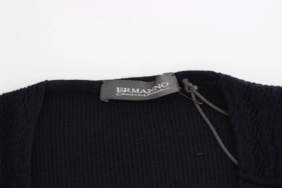 Shop Ermanno Scervino Chic Blue Wool Blend Women's Sweater