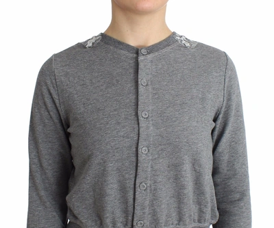 Ermanno Scervino Women   Lingerie Lace Sweater Cardigan Top In Gray