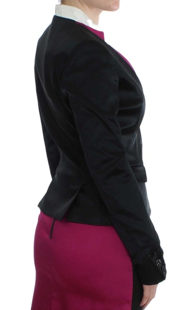 Shop Exte Chic Black And Pink Single-breasted Women's Blazer