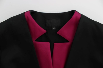 Shop Exte Chic Black And Pink Single-breasted Women's Blazer