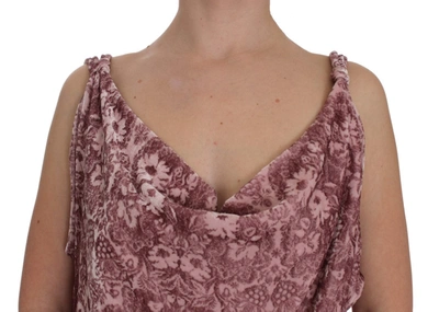 Shop Exte Silk Blend Floral Print Women's Top In Pink