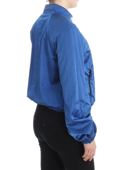 Shop Gianfranco Ferre Gf Ferre Chic Blue Bomber Jacket For Elegant Women's Outings