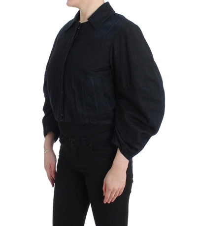 Shop Gianfranco Ferre Gf Ferre Chic Dual-function Denim Women's Jacket In Blue