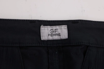 Shop Gianfranco Ferre Gf Ferre Blue Cotton Stretch Chinos Men's Pants