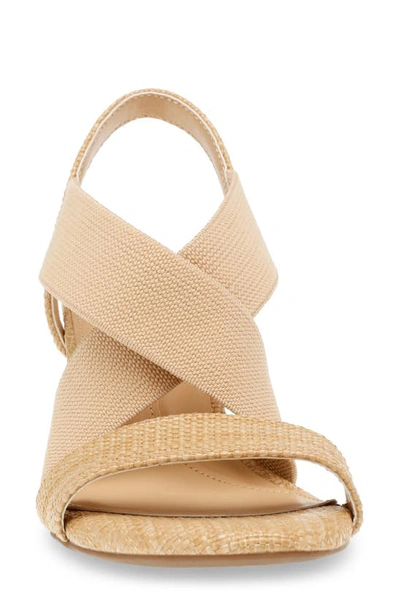 Shop Anne Klein Ryles Slingback Sandal In Raffia