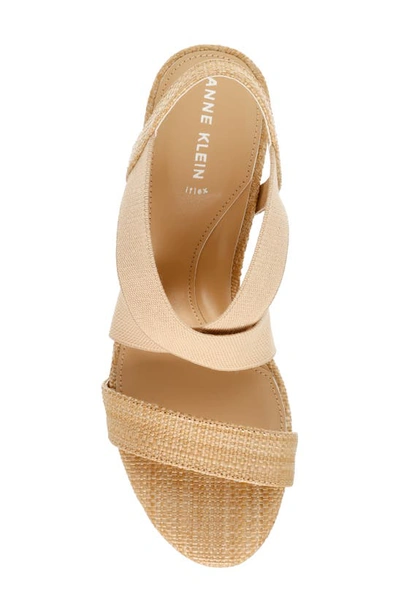 Shop Anne Klein Ryles Slingback Sandal In Raffia