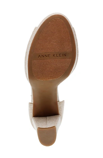Shop Anne Klein Vista Platform Sandal In Platinum