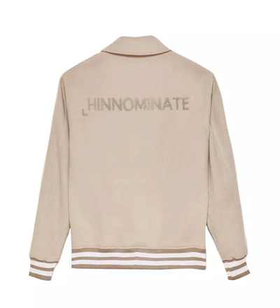 Shop Hinnominate Chic Hazelnut Beige Bomber Jacket - Collegial Women's Style