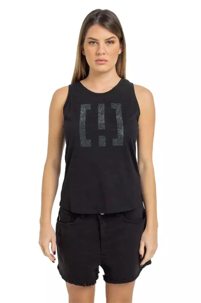 Shop Imperfect Studded Logo Cotton Tank For Women's Women In Black