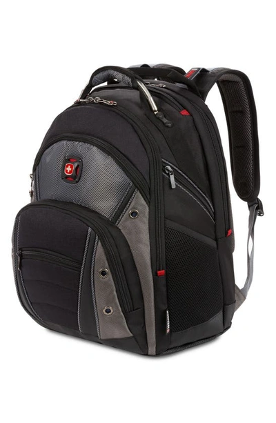 Shop Swissgear Synergy 16-inch Laptop Backpack In Black/ Grey