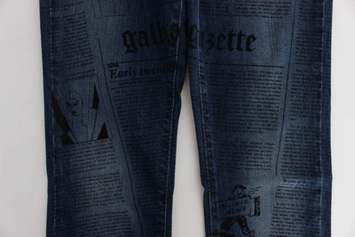 Shop John Galliano Elegant Slim Bootcut Denim Women's Jeans In Blue