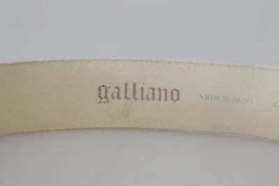 Shop John Galliano Elegant Pink Leather Fashion Women's Belt