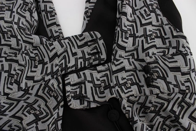Shop Karl Lagerfeld Elegant Silk Blouse With Logo Women's Detailing In Gray