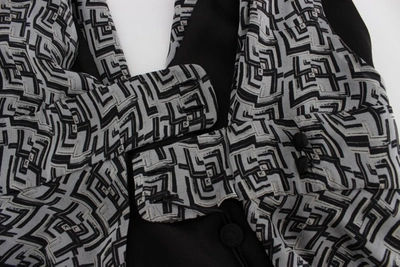 Karl Lagerfeld Silk Blouse Top In Gray