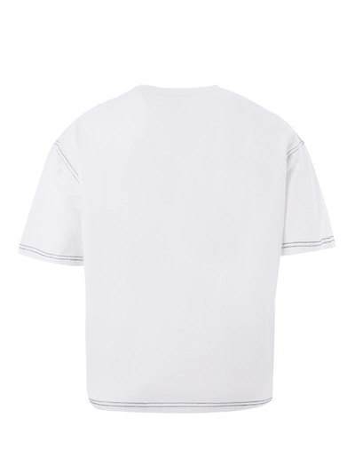 Shop Kenzo Chic White Cotton Tee With Iconic Women's Print