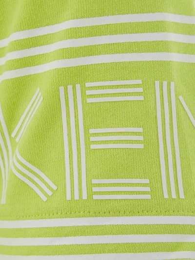 Shop Kenzo Sunny Yellow Logo Sleeve Cotton Men's Tee