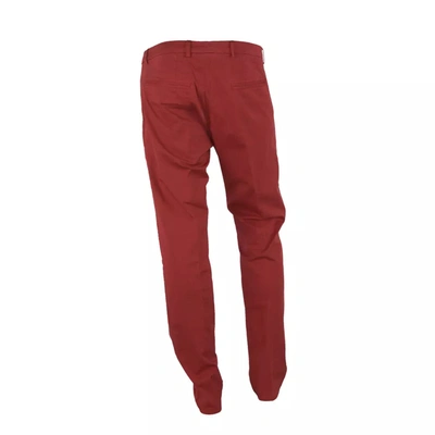Shop Made In Italy Red Cotton Jeans &amp; Men's Pant