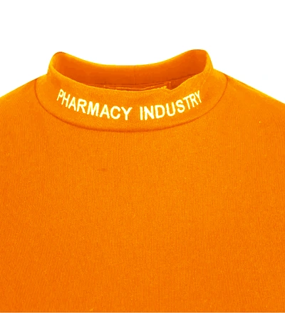 Shop Pharmacy Industry Chic Embroidered Collar Women's Tee In Orange