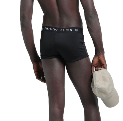 Shop Philipp Plein Sleek Black Designer Men's Swim Men's Boxers