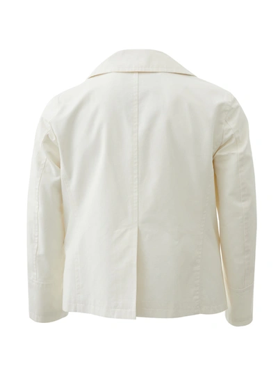 Shop Sealup Elegant Marine Style Double Breasted Men's Jacket In White