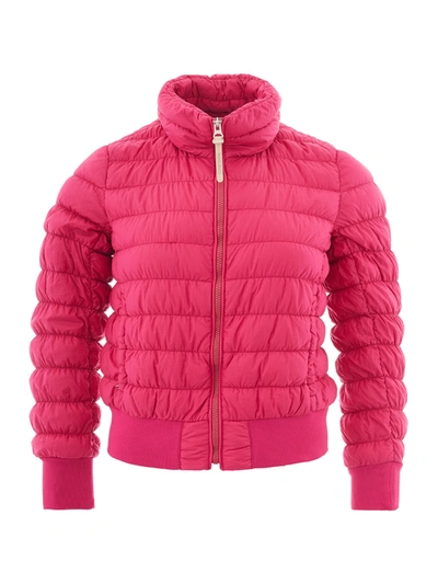 Shop Woolrich Fucsia Quilted Bomber Women's Jacket