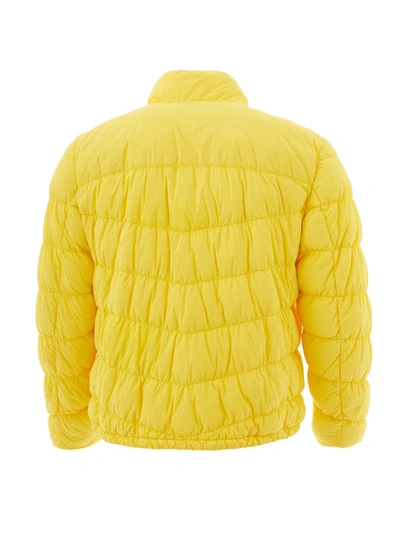 Shop Woolrich Elegant Yellow Quilted Lightweight Men's Jacket