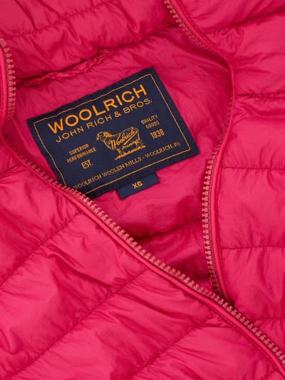 Shop Woolrich Fucsia Quilted Bomber Women's Jacket
