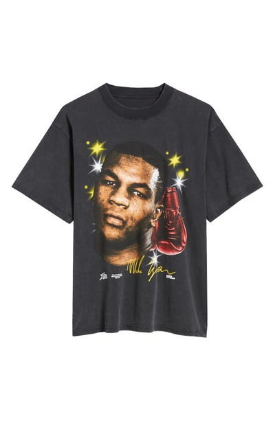 Shop Id Supply Co Tyson Gloves Cotton Graphic T-shirt In Washed Black