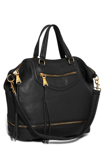 Shop Aimee Kestenberg Worth It Expandable Leather Tote In Black