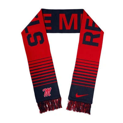 Shop Nike Ole Miss Rebels Space Force Rivalry Scarf In Navy