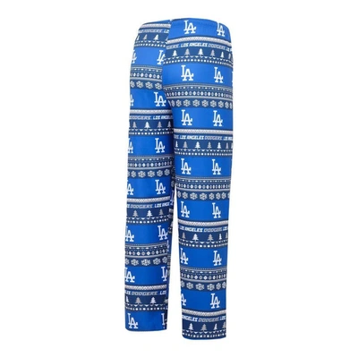 Shop Concepts Sport Royal Los Angeles Dodgers Knit Ugly Sweater Long Sleeve Top & Pants Set