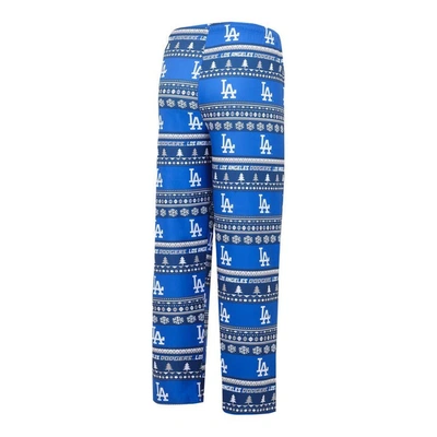 Concepts Sport Men's  Royal Los Angeles Dodgers Knit Ugly Sweater Long Sleeve Top And Pants Set In Royal