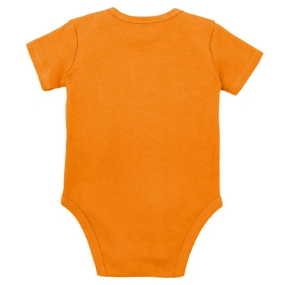Shop Mitchell & Ness Infant  Orange/heather Gray Tennessee Volunteers 3-pack Bodysuit, Bib And Bootie Set