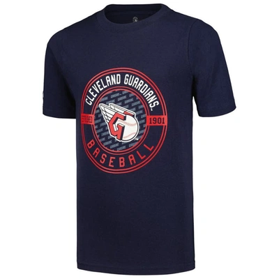 Shop Stitches Youth  Navy/white Cleveland Guardians T-shirt Combo Set