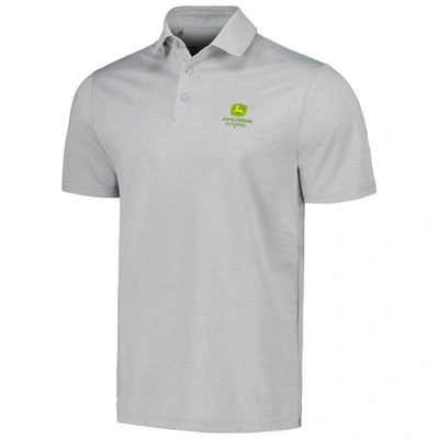 Shop Under Armour Gray John Deere Classic Playoff 3.0 Heather Polo