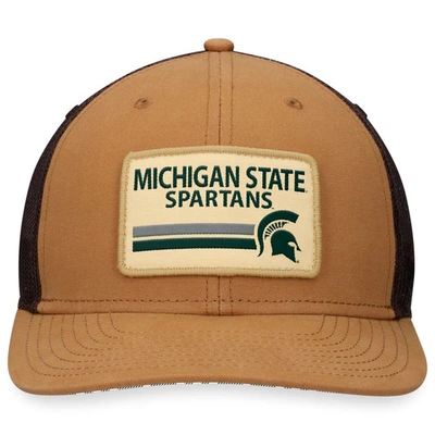 Shop Top Of The World Khaki Michigan State Spartans Strive Trucker Adjustable Hat