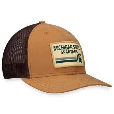 Shop Top Of The World Khaki Michigan State Spartans Strive Trucker Adjustable Hat