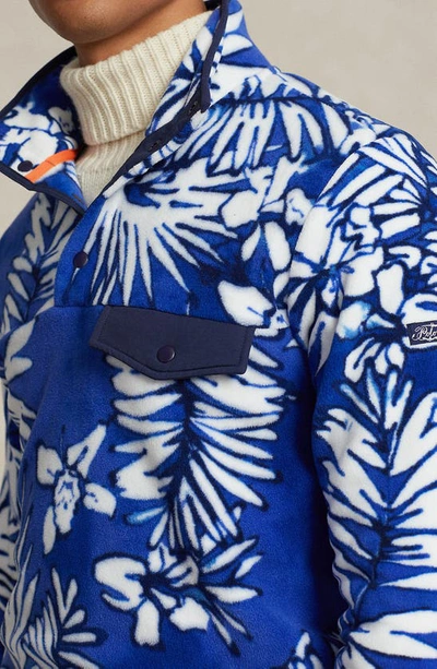 Shop Polo Ralph Lauren Palm Frond Fleece Pullover In Palms Batik