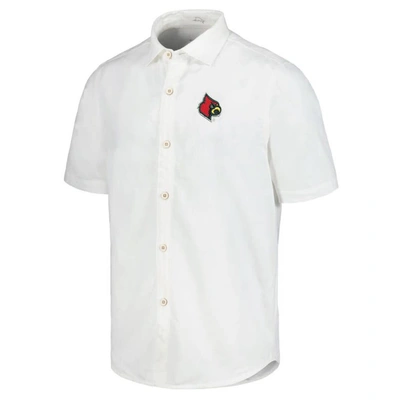 Shop Tommy Bahama White Louisville Cardinals Coconut Point Palm Vista Islandzone Camp Button-up Shirt