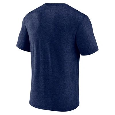 Shop Fanatics Branded Navy Minnesota Twins Weathered Official Logo Tri-blend T-shirt