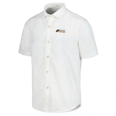 Shop Tommy Bahama White Florida A&m Rattlers Coconut Point Palm Vista Islandzone Camp Button-up Shirt