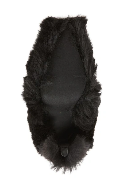 Shop Jeffrey Campbell Fuzzie Faux Fur Pointed Toe Boot In Black
