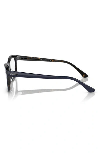 Ray Ban Mr. Burbank 56mm Rectangular Optical Glasses In Blue