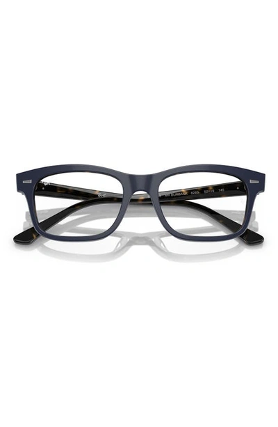 Ray Ban Mr. Burbank 56mm Rectangular Optical Glasses In Blue