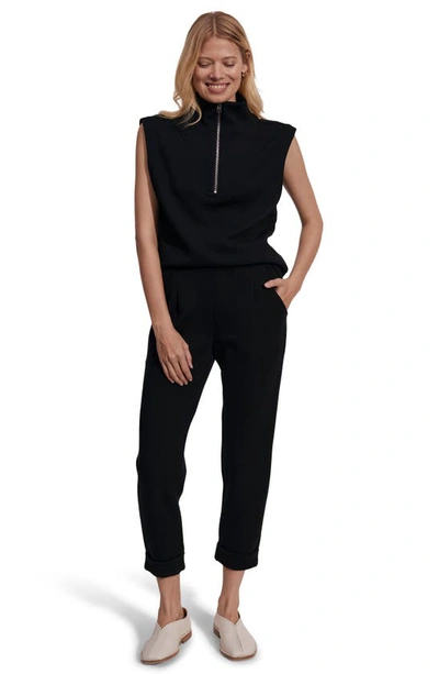 Shop Varley Rolled Cuff Pants In Black