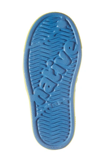Shop Native Shoes Kids' Water Friendly Slip-on Sneaker In Vallarta Blue/ Pickle Green
