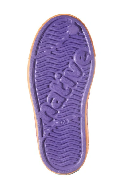 Shop Native Shoes Kids' Water Friendly Slip-on Sneaker In Ultrvlt/ Apctor/ Ultrdazomb