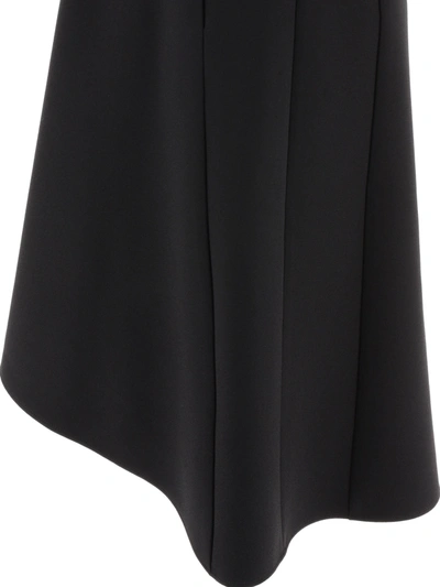 Shop Givenchy Dress With Buttons And Pleated Effect In Cady
