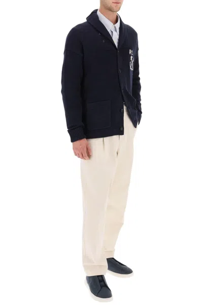 Shop Polo Ralph Lauren Cotton And Linen Cardigan
